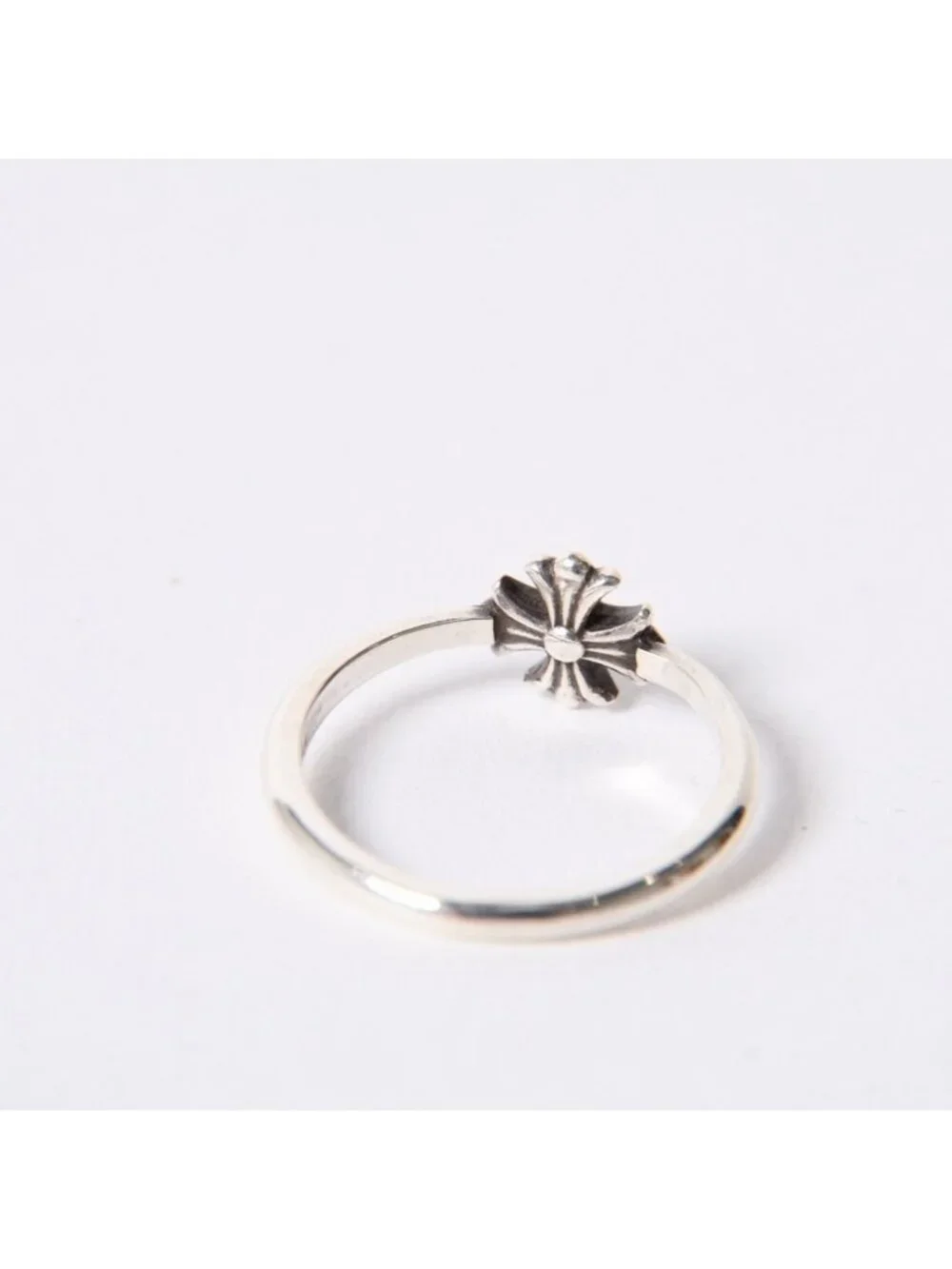 Chrome Hearts Bubblegum CH Pls CH Plastic Sling Ring 925 Sterling Silver